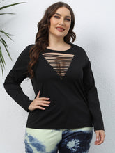 Plus Black Cut Out Tee Sai Feel